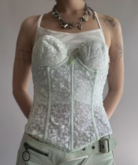 【USED】 Flower Lace Bustier / 261024-008