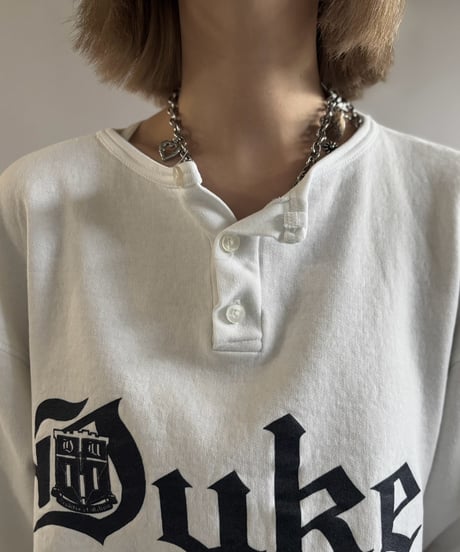 【USED】 Made in USA 90's DUKE Henry Neck Sweat  / 261031-025