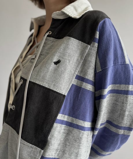 【RE;CIRCLE】 RE Lace-Up Rugger Shirt  /261015-008