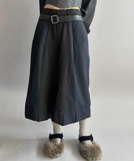 【Chinatsu Aoyama】 Suit Docking Wide Pants  /  2601022-002