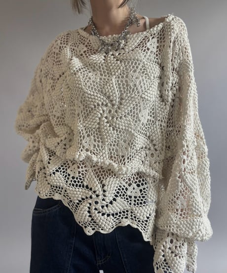 【RE;CIRCLE】 RE Crochet Top / 260803-015