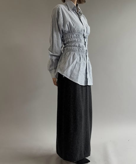 【RE;CIRCLE】 RE Shirring Shirt / 261008-002