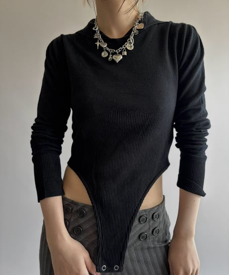 【RE;CIRCLE】 RE Rib Knit Leotard Top /261001-020