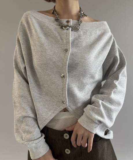 【RE;CIRCLE】 RE Deformed Sweat Cardigan / 261008-010