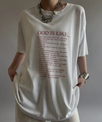 【USED】 Made in USA GOD IS LIKE T-Shirt / 260808-017