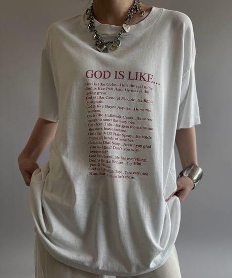 【USED】 Made in USA GOD IS LIKE T-Shirt / 260808-017