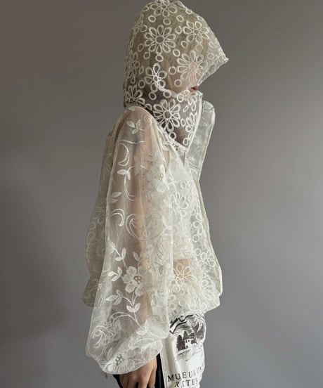 【RE;CIRCLE】RE Crochet  Hooded Blouson / 260709-014