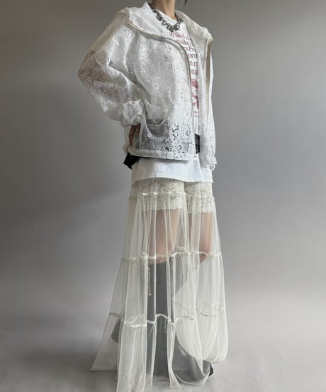 【RE;CIRCLE】RE Lace Hooded Jacket / 260824-003