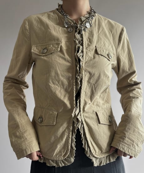 【USED】 BENETTON Design Frill Jacket   / 261010-028