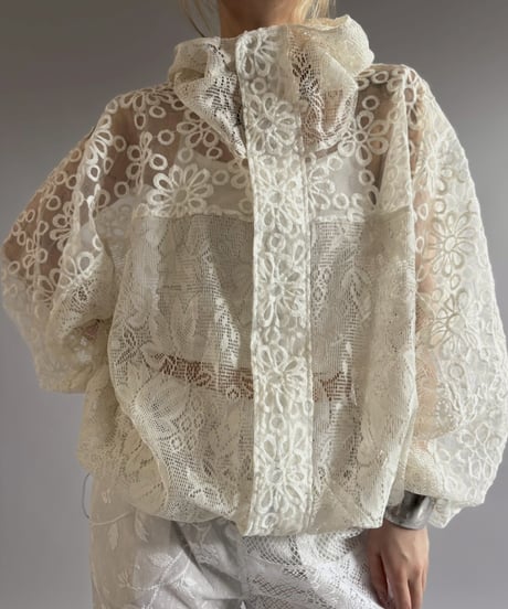 【RE;CIRCLE】RE Crochet  Hooded Blouson / 260709-016
