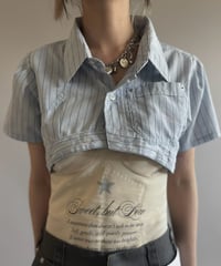 【Chinatsu Aoyama】 RE Makers Shirt Stripe / 260813-031