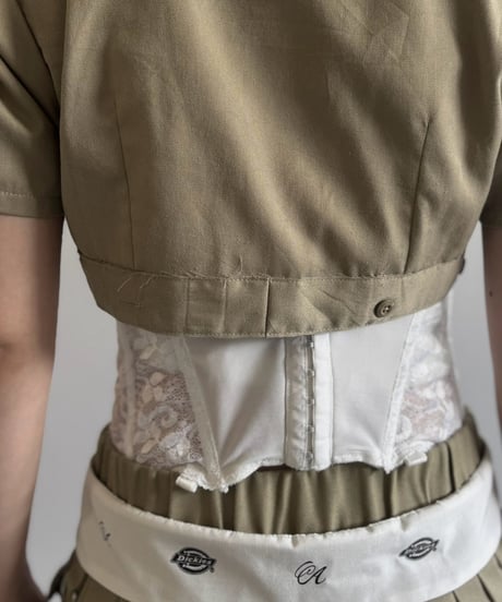 【Chinatsu Aoyama】 RE Makers Shirt Khaki / 260813-020