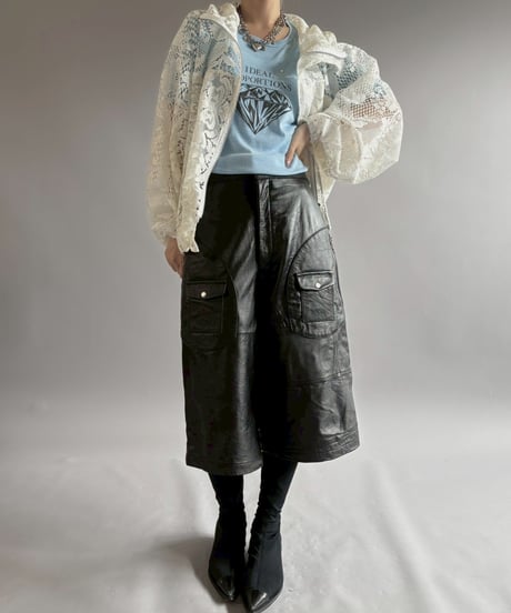 【RE;CIRCLE】RE Crochet  Hooded Blouson / 260709-011