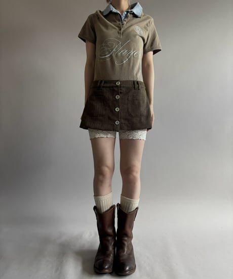 【Chinatsu Aoyama】 RE Player Polo Shirt / 260827-037
