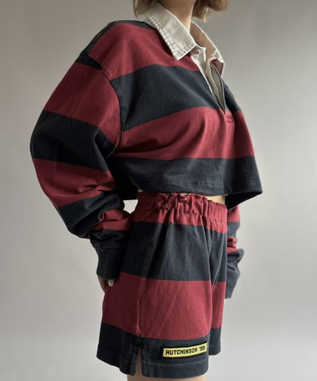 【RE;CIRCLE】 RE Cropped Rugger Shirt Set-Up  /261026-025