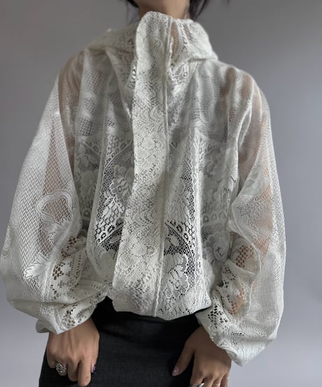 【RE;CIRCLE】RE Lace Hooded Jacket / 260914-009