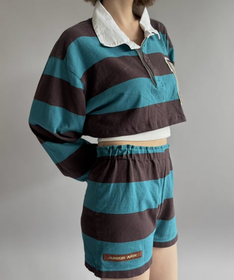 【RE;CIRCLE】 RE Cropped Rugger Shirt Set-Up  /261015-002
