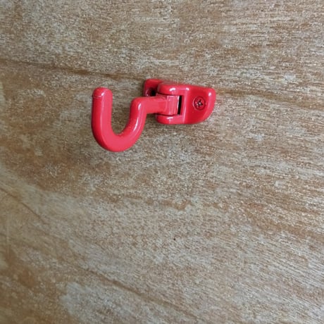 可動式フック 赤