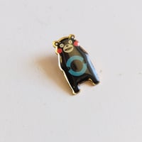 【USED】くまモン バッジ  ブルーサークル