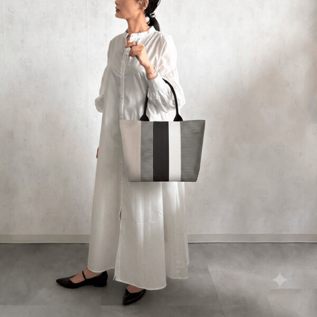 【数量限定】sasicco レイトート グレー | 三河木綿 刺子織 | タネイ | 柔道着のカバン | ray tote | gray
