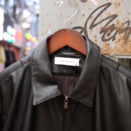 PERS PROJECTS パースプロジェクト""JENS SHORT BLOUSON "vegan leather"
