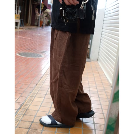 HARVESTY ハーベスティー"LINEN CANVAS EASY CIRCUS PANTS"