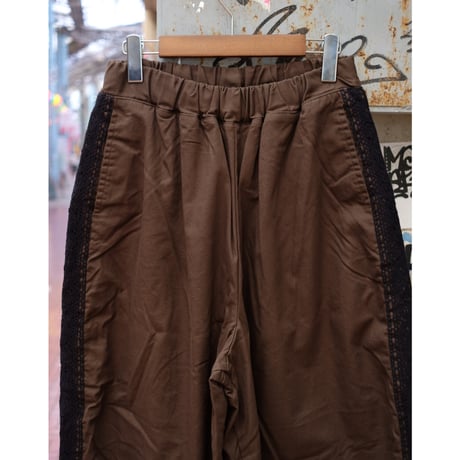 HARVESTY ハーベスティー"LACE SIDE EASY CIRCUS PANTS"