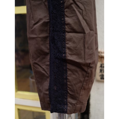 HARVESTY ハーベスティー"LACE SIDE EASY CIRCUS PANTS"