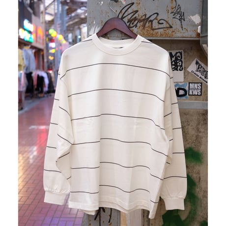 EVCON エビコン""BORDER WIDE L/S TEE"