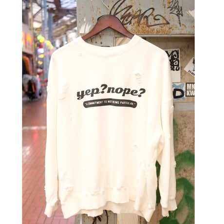 YENOPE イエノープ "DAMAGE SWEAT"