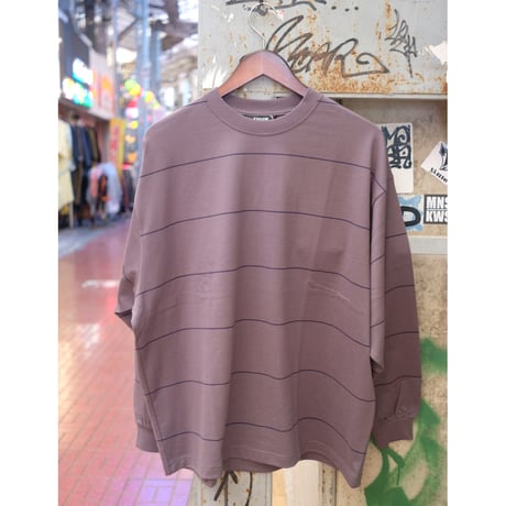 EVCON エビコン""BORDER WIDE L/S TEE"