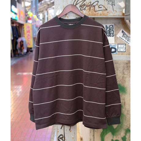 EVCON エビコン""BORDER WIDE L/S TEE"