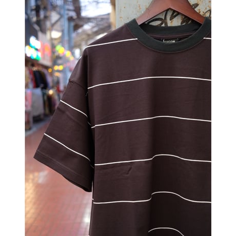 EVCON エビコン"BORDER WIDE S/S TEE"