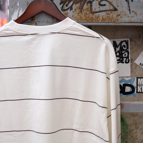 EVCON エビコン""BORDER WIDE L/S TEE"