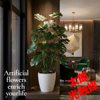 光触媒　人工観葉植物　ウォールグリーン　フェイクグリーン　モンステラＲ100