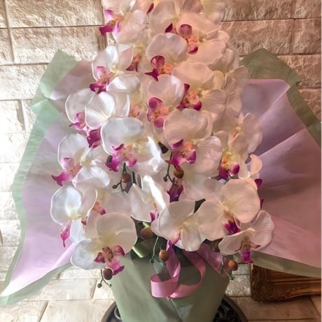 光触媒　人工観葉植物　ウォールグリーン　フェイクグリーン　胡蝶蘭6235g