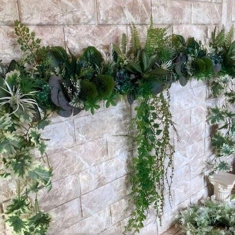 光触媒　人工観葉植物　ウォールグリーン　フェイクグリーン　壁掛け404105