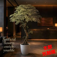 光触媒　人工観葉植物　フェイクグリーン　ベンジャミナスターライトコアッド鉢付き