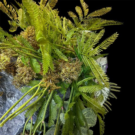 光触媒　人工観葉植物　ウォールグリーン　フェイクグリーン　壁掛けストーン45