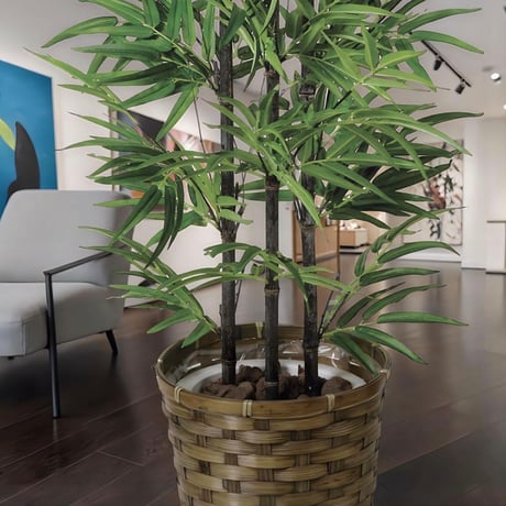 光触媒　人工観葉植物　ウォールグリーン　フェイクグリーン　黒竹 1.35m