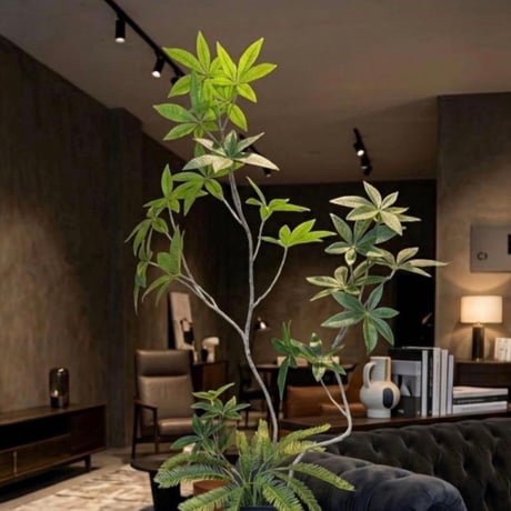 光触媒　観葉植物　ウォールグリーン　フェイクグリーン　クネクネパキラw107白鉢