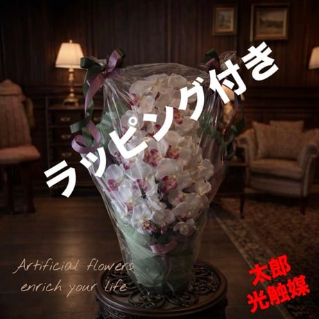 光触媒　人工観葉植物　ウォールグリーン　フェイクグリーン　胡蝶蘭6235g