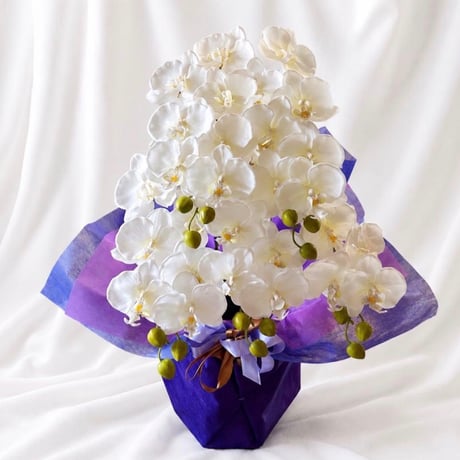 光触媒　人工観葉植物　ウォールグリーン　フェイクグリーン　お供え花　胡蝶蘭6133cc