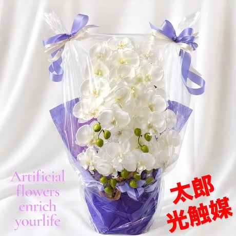 光触媒　人工観葉植物　ウォールグリーン　フェイクグリーン　お供え花　胡蝶蘭6133cc