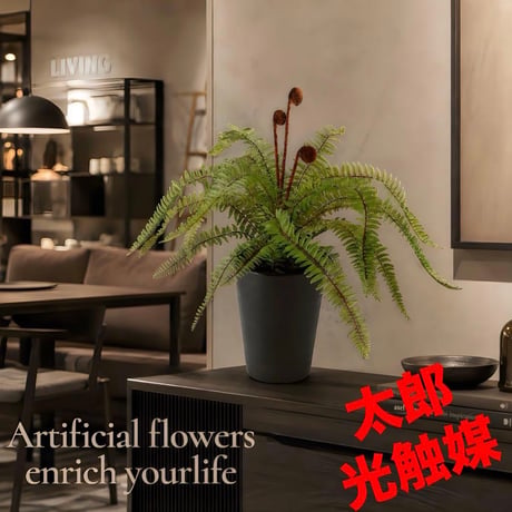 光触媒　人工観葉植物　ウォールグリーン　フェイクグリーン　ソードファン