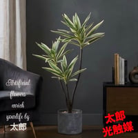 光触媒　人工観葉植物　ウォールグリーン　フェイクグリーン　ドラセナポット60