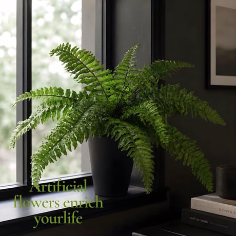 光触媒　人工観葉植物　ウォールグリーン　フェイクグリーン　ボストンファン30