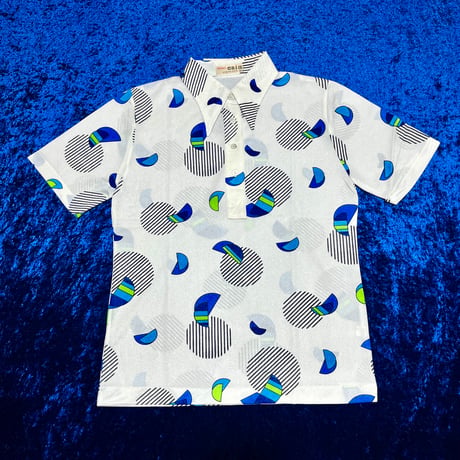 70’s Dead Stock レトロ ポリエステル プルオーバー シャツ