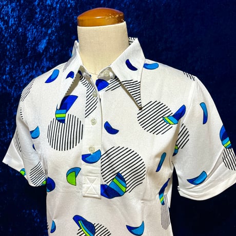 70’s Dead Stock レトロ ポリエステル プルオーバー シャツ