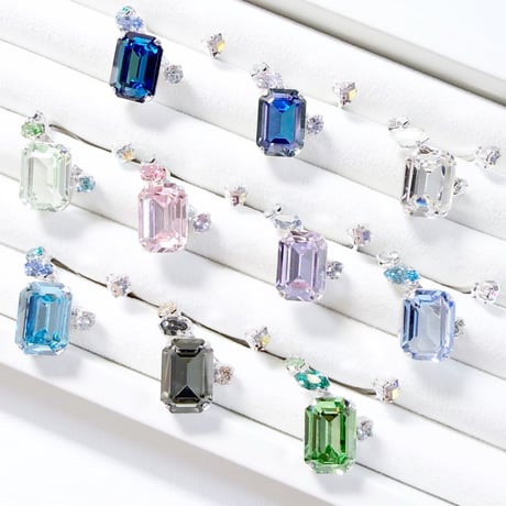 Square Candy/フォークリング 11号〜13号(✣シルバーカラー金具)